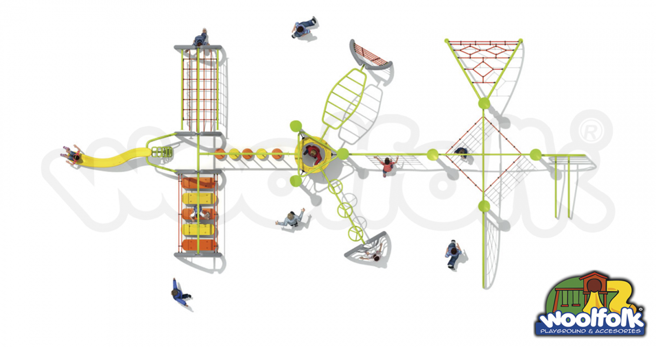 Juego Infantil para exteriores, tipo extremo. Modelo: FE029