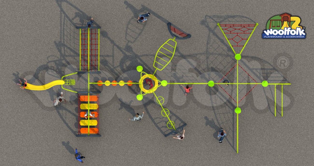 Juego Infantil para exteriores, tipo extremo. Modelo: FE029