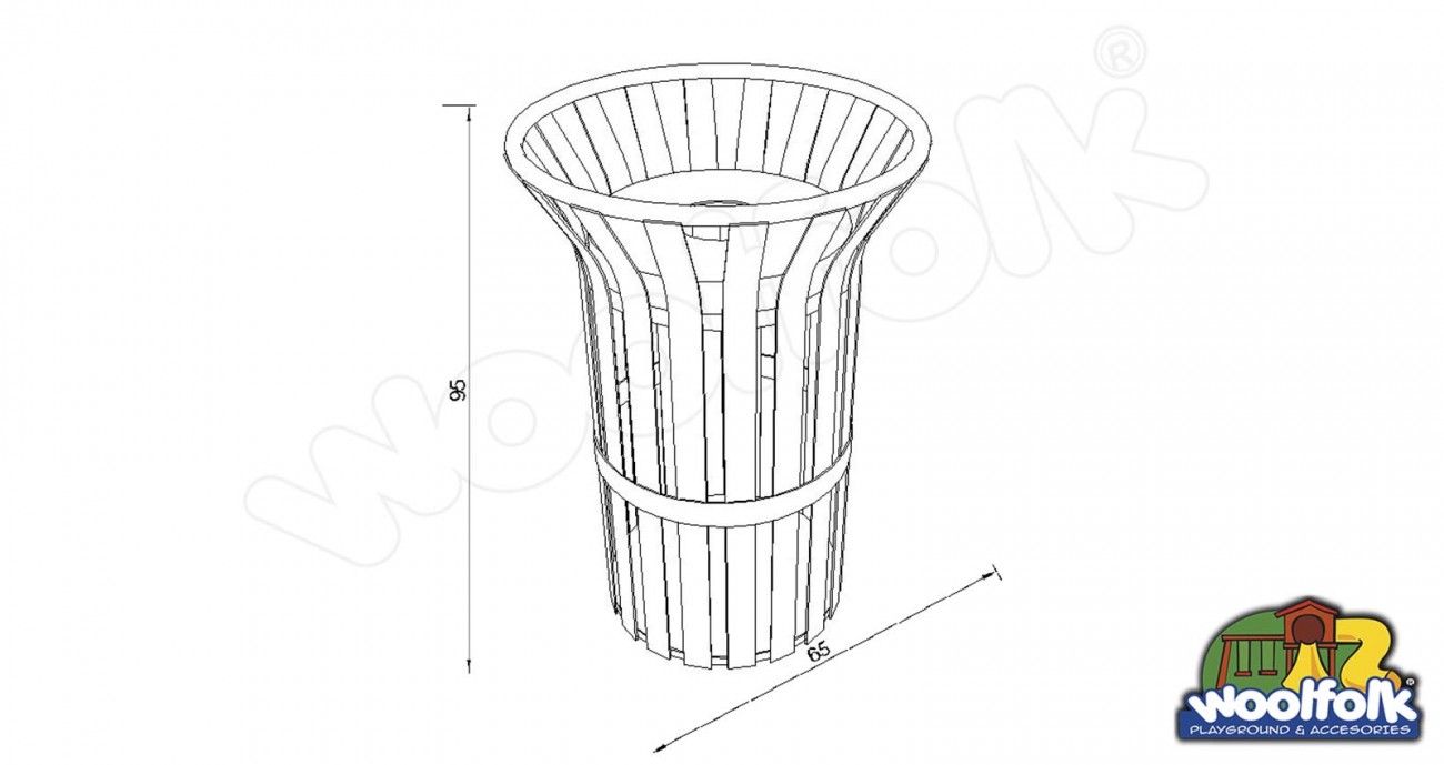 Bote para Exteriores. Modelo: BOT007s