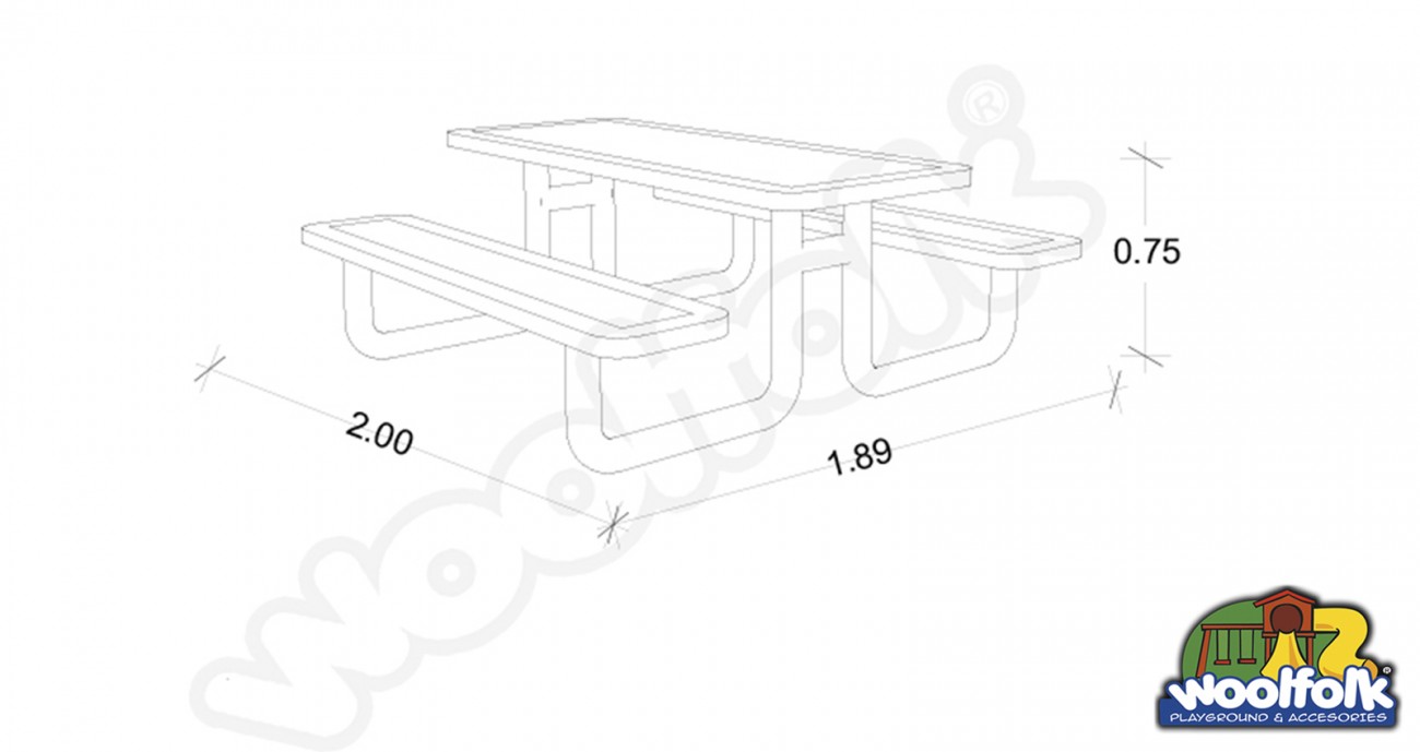 Mesa para Exteriores. Modelo: MES002M