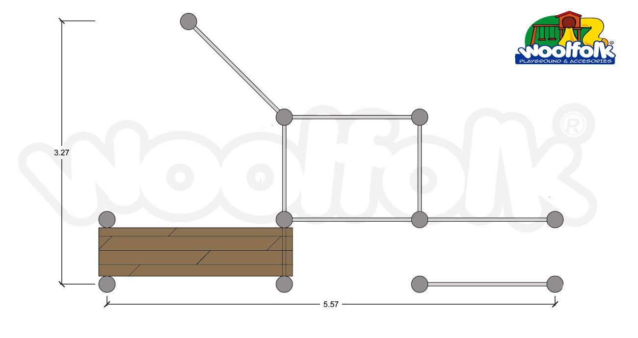 Aparato de Ejercicio para Exteriores. Modelo: CA001