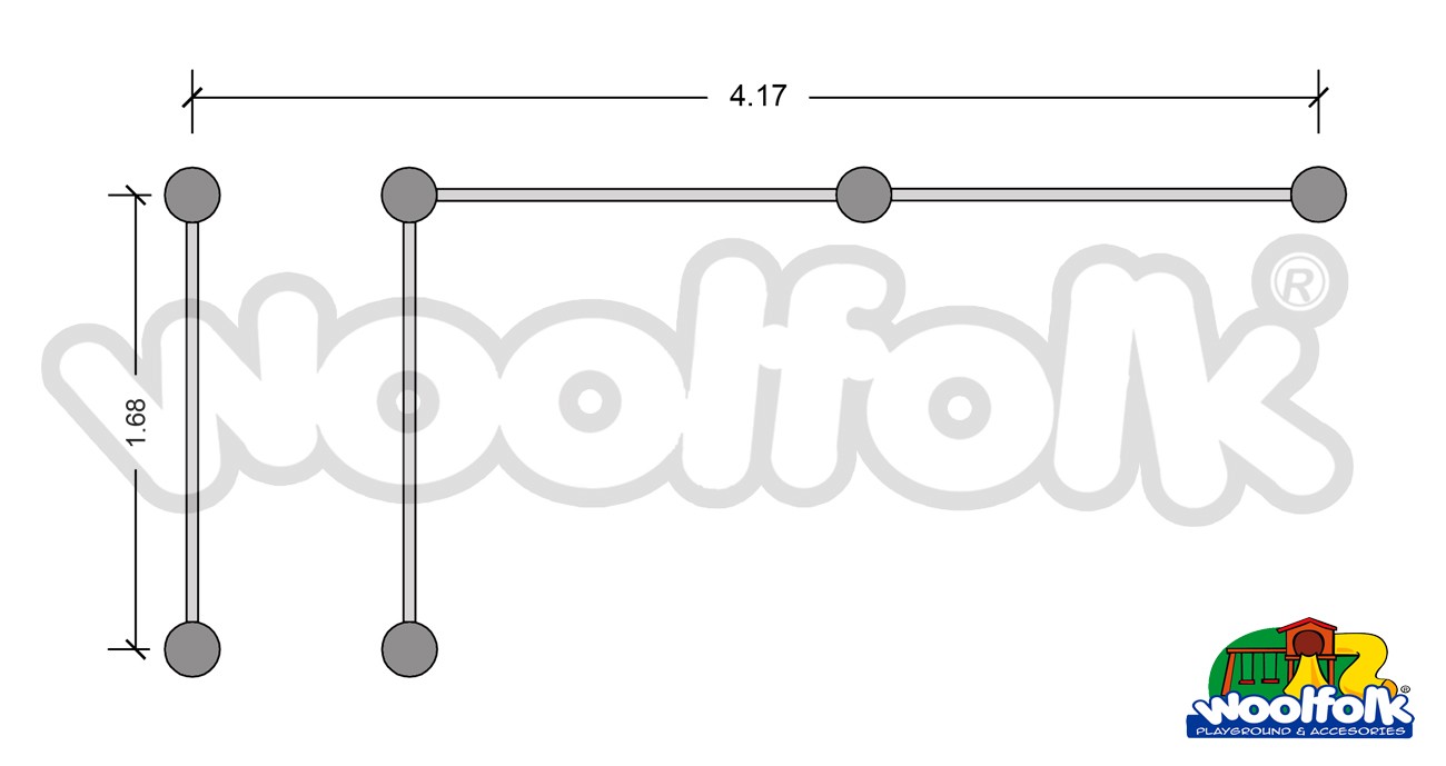 Aparato de Ejercicio para Exteriores. Modelo: CA004