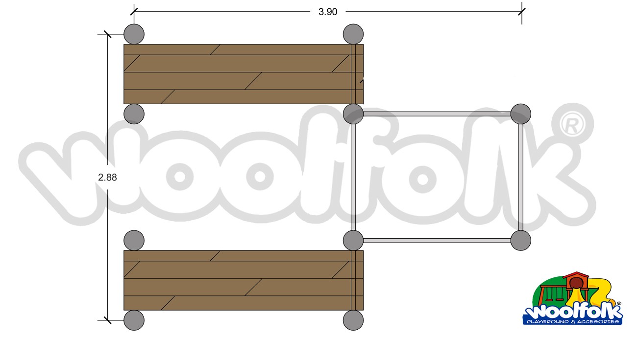 Aparato de Ejercicio para Exteriores. Modelo: CA009