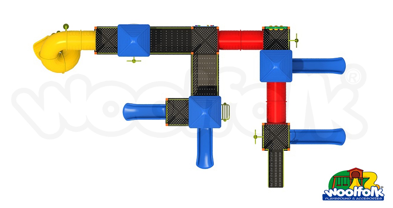 Juego Infantil metálico para exteriores. Modelo: MET111