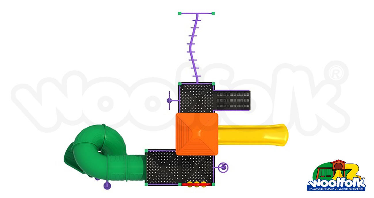 Juego Infantil metálico para exteriores. Modelo: MET102