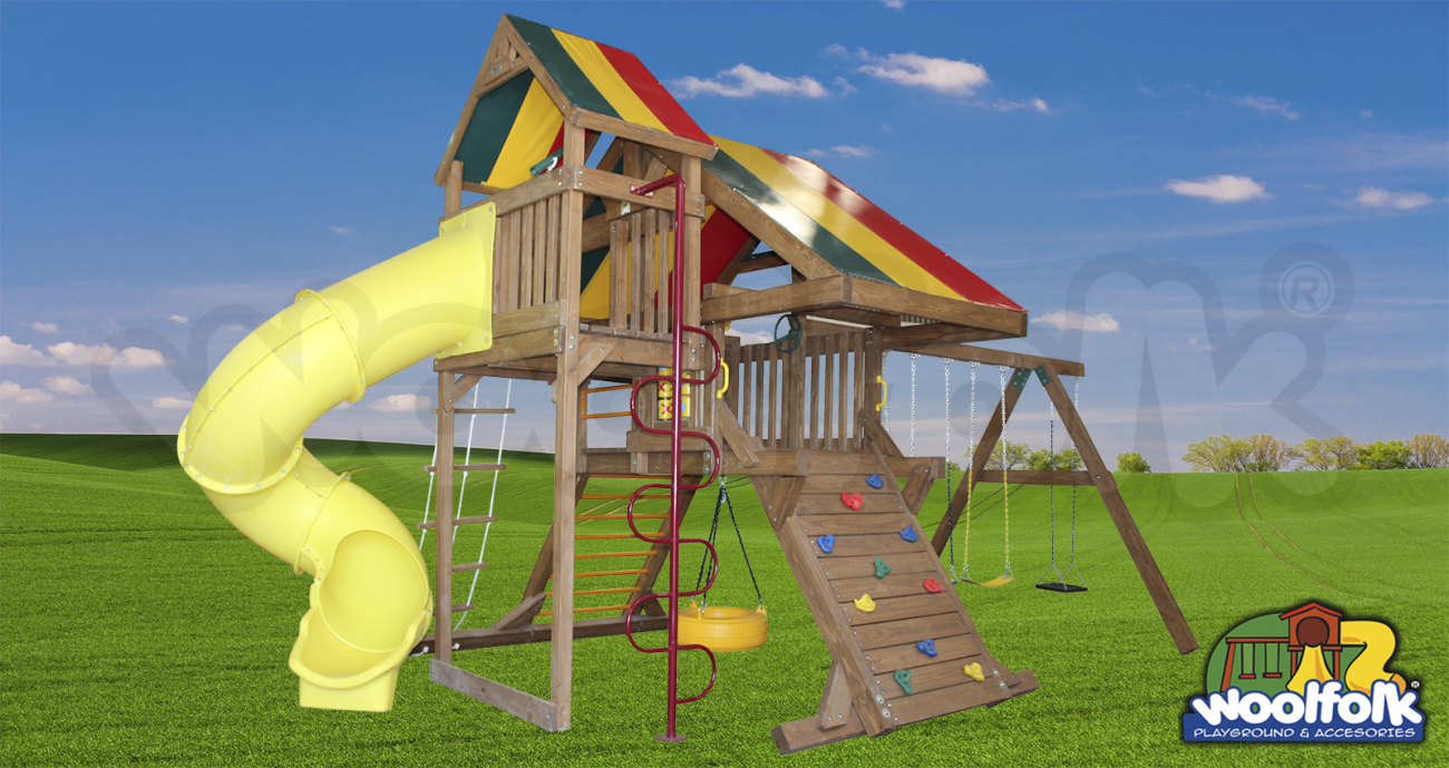 Juego Infantil de Madera de Pino Canadiense. Modelo: WDM004T